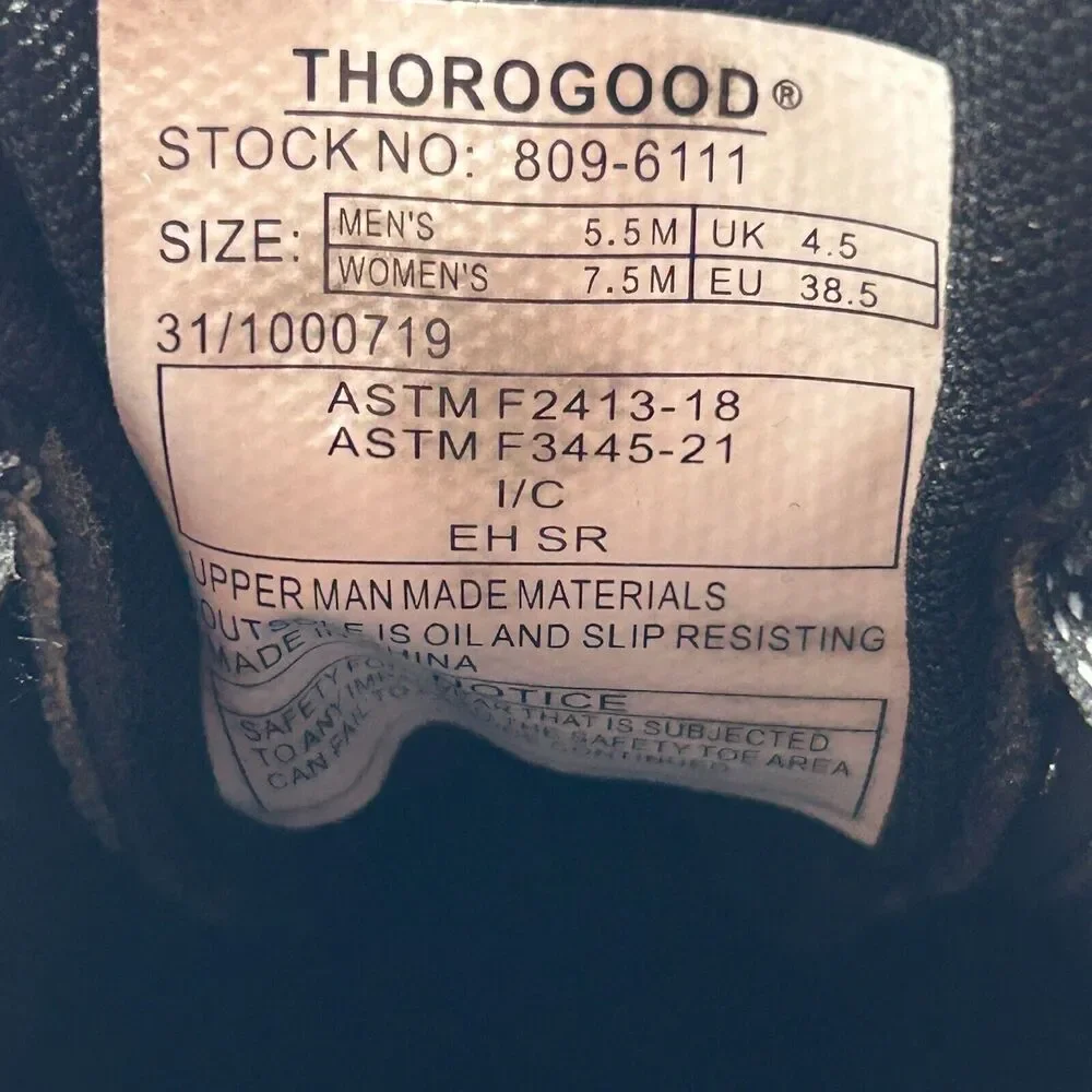 Thorogood AST Low Top Camo Safety Toe Work Sneakers Men 5.5M Women 7.5M